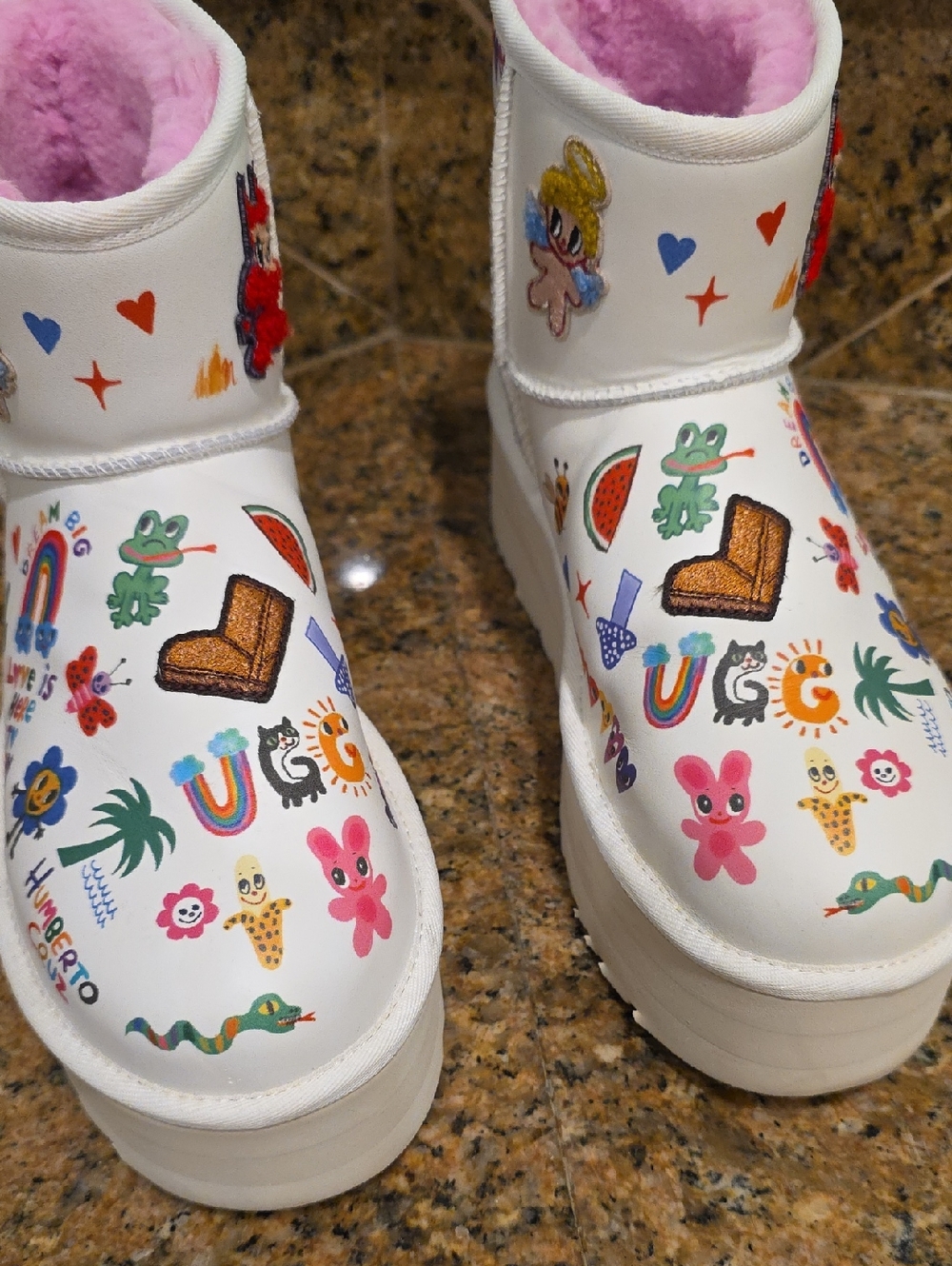 UGG Platform Pop Sketch Boot By Humberto Cruz - SZ 9 - Picture 3 of 13
